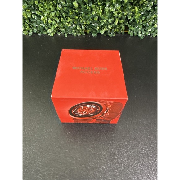 Michael Kors Access MKGO 43mm Case Red Burgund Tone with Silicone Strap(MKT5073) - Picture 11 of 12